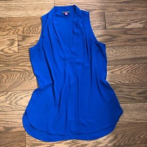 Royal Blue Sleeveless Blouse